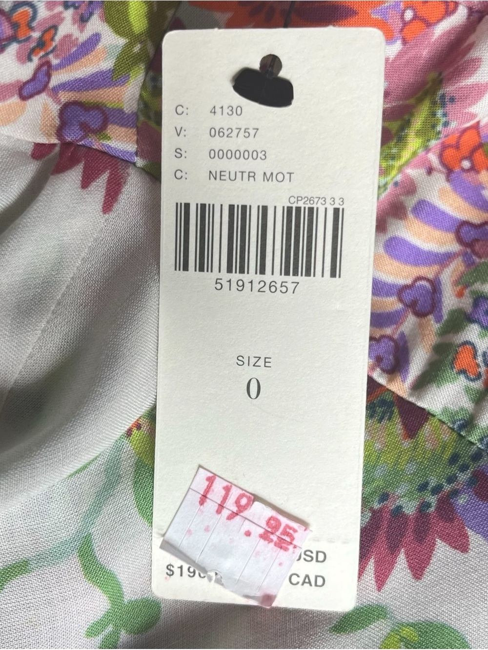 Anthropologie Women’s‎ Floral Midi Dress Size 0 Boho Viscose NWT - Picture 9 of 14
